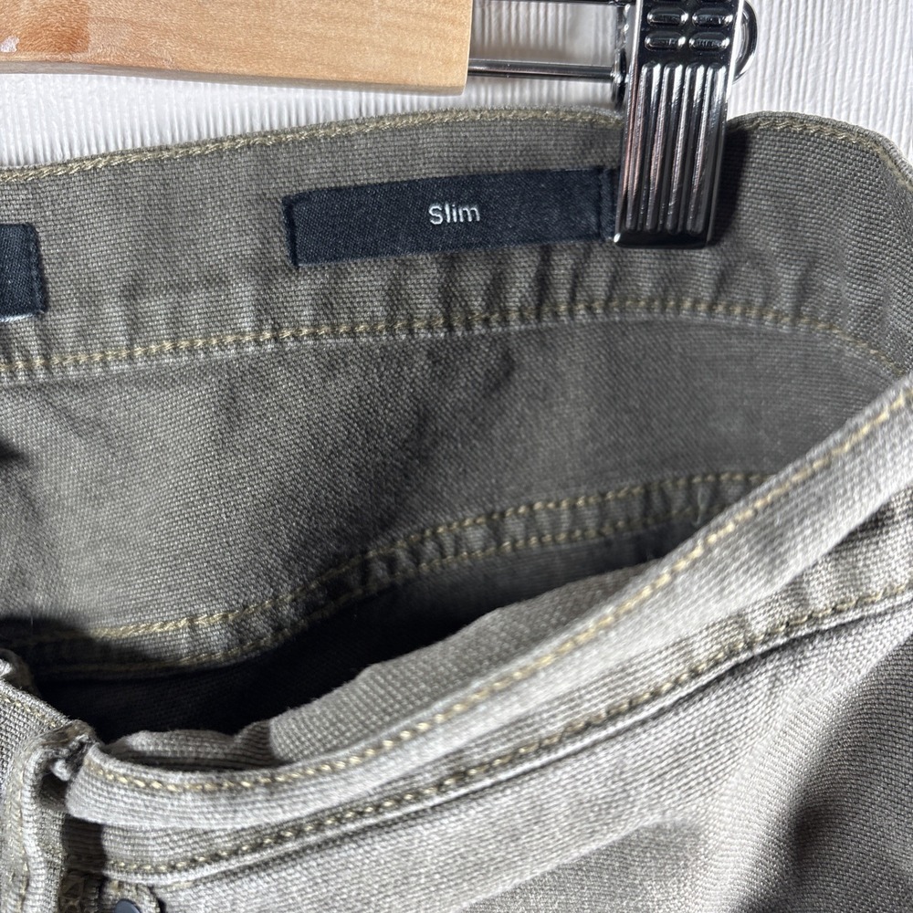 Proof Rover Pants Mens 34x32 Green Slim Fit Huckberry Stretch Canvas Straight - Picture 3 of 10